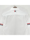 RWB Stripe Button Shirt White - THOM BROWNE - BALAAN 8