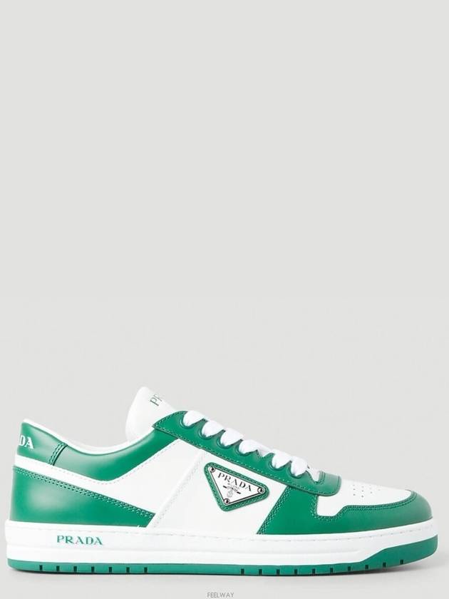 Downtown Leather Sneakers - PRADA - BALAAN 1