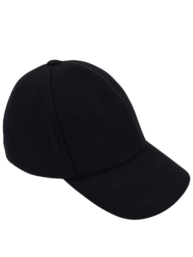 Signature Logo Wool Ball Cap Black - COURREGES - BALAAN 4