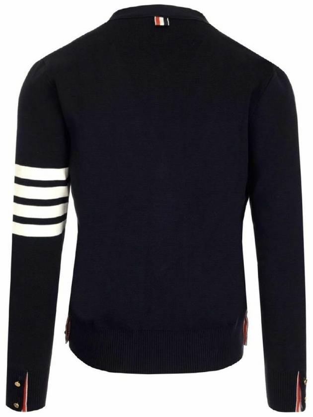 Milano Stitch 4 Bar Cardigan Navy - THOM BROWNE - BALAAN 3