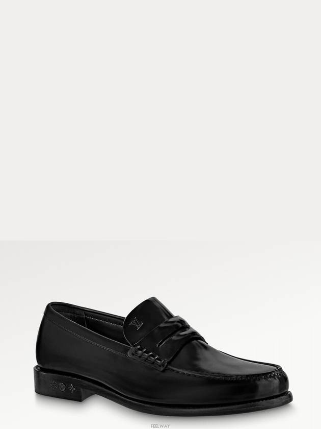 Louis Calf Leather Loafers Black - LOUIS VUITTON - BALAAN 2