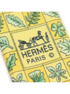 7724 OA 100 silk yellow leaf pattern tie - HERMES - BALAAN 7