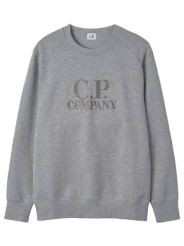 Diagonal Raised Fleece Sweatshirt Melange Gray - CP COMPANY - BALAAN 1