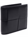 Intrecciato Half Wallet Black - BOTTEGA VENETA - BALAAN 4