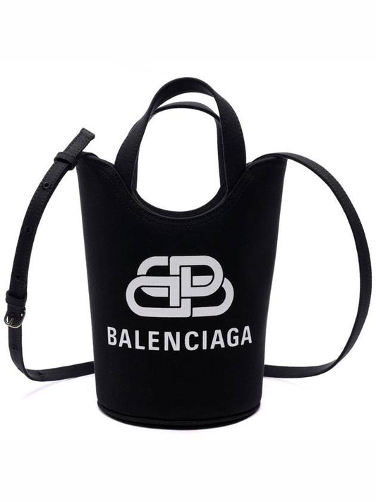 Logo Wave Bucket Tote Bag Black - BALENCIAGA - BALAAN 2