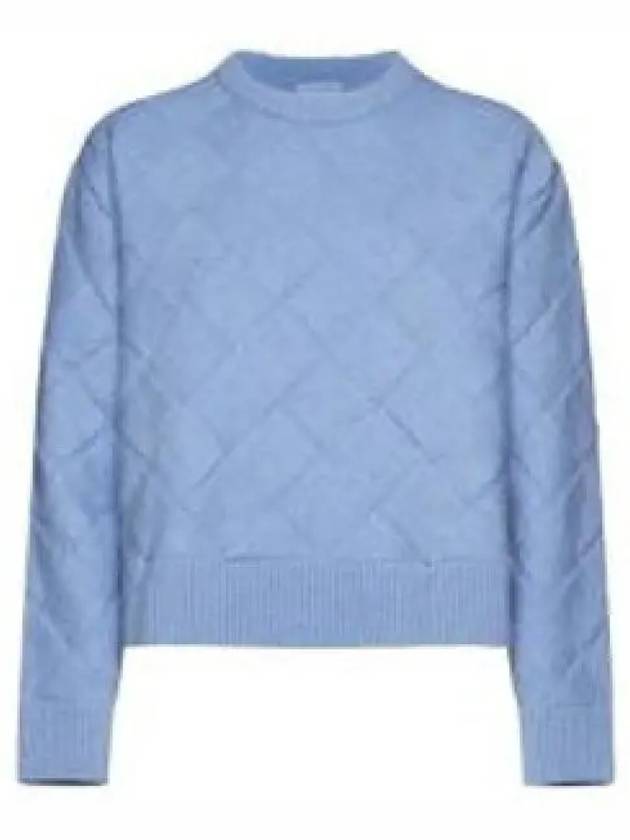 Intrecciato Wool Knit Top Light Blue - BOTTEGA VENETA - BALAAN 2