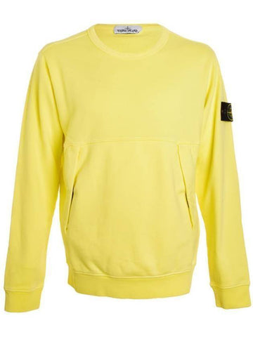 Wappen Pocket Sweatshirt Yellow - STONE ISLAND - BALAAN 1