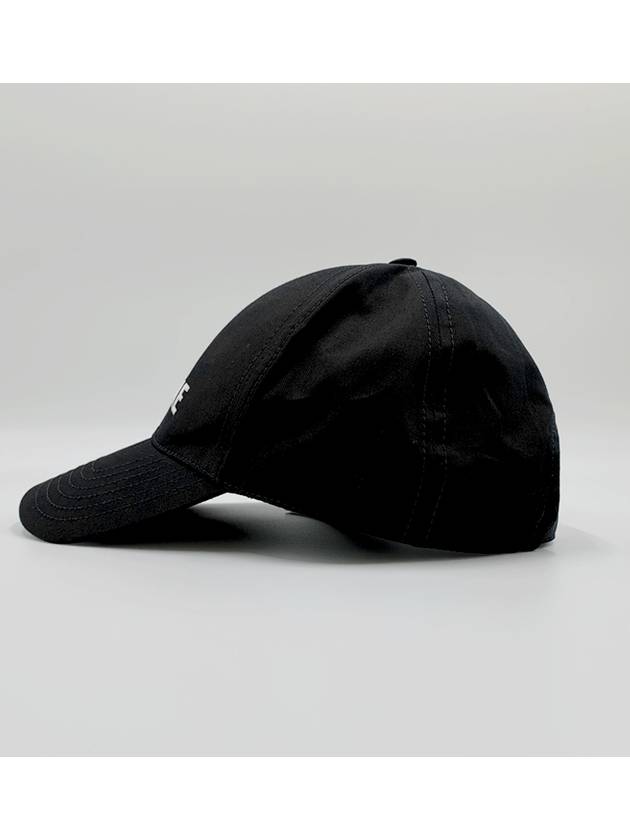 Embroidered Logo Cotton Ball Cap Black - CELINE - BALAAN 3