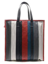 Bazar Striped Medium Tote Bag - BALENCIAGA - BALAAN 1