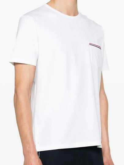 Thom Browne Pocket Striped Short Sleeve T Shirt MJS010A - TOM FORD - BALAAN 2