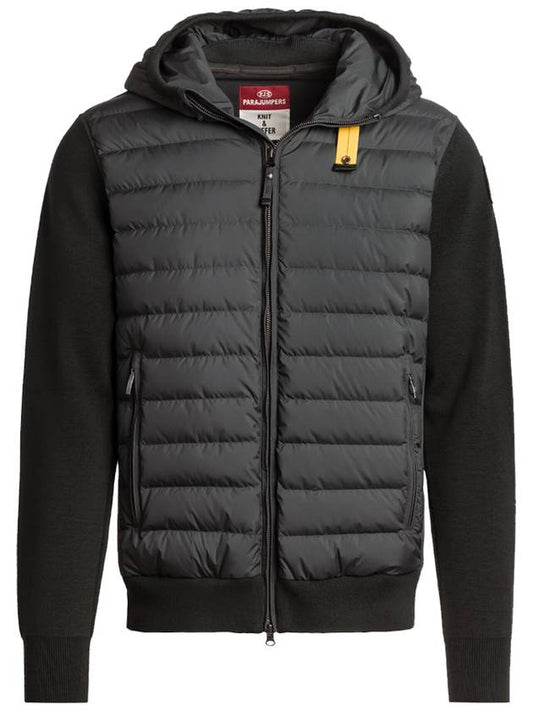 Men's ILLUGA wool knit padded jacket PM HYK R02 0541 BLACK PJC188bk - PARAJUMPERS - BALAAN 1