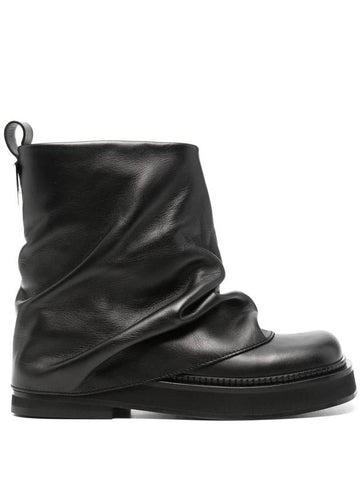 The Attico Robin Leather Ankle Boots - THE ATTICO - BALAAN 1