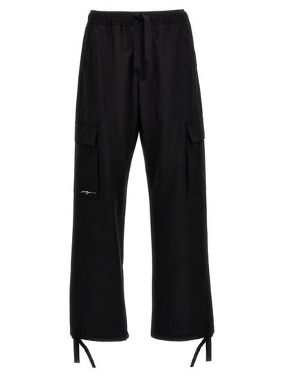 Fresh Cargo Wool Straight Pants Black - MSGM - BALAAN 2