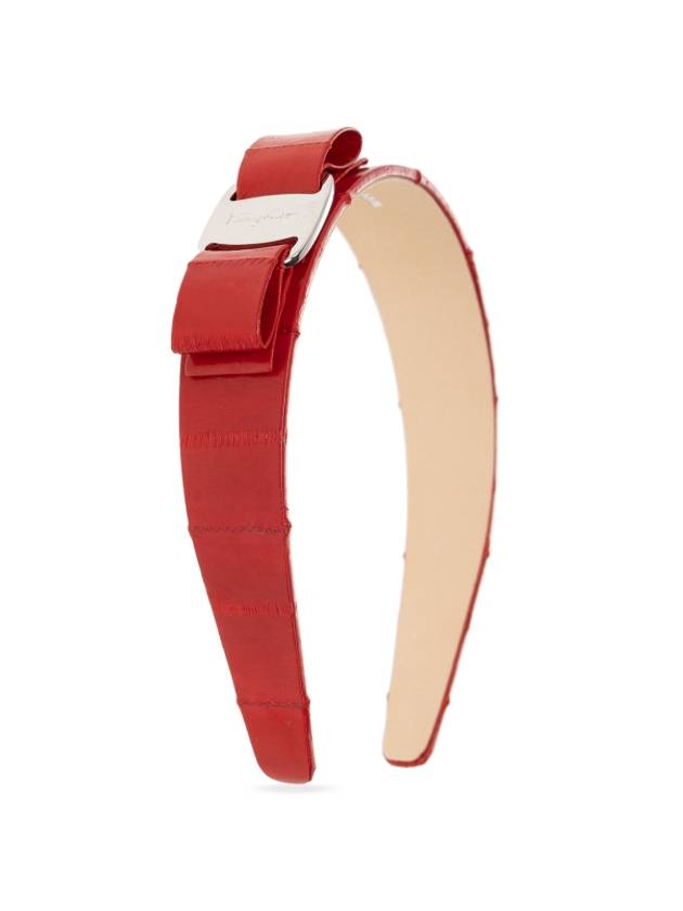 Vara Bow Hairband Red - SALVATORE FERRAGAMO - BALAAN 2