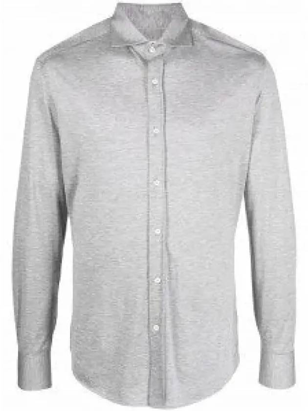 Silk Long Sleeve Shirt Grey - BRUNELLO CUCINELLI - BALAAN 2