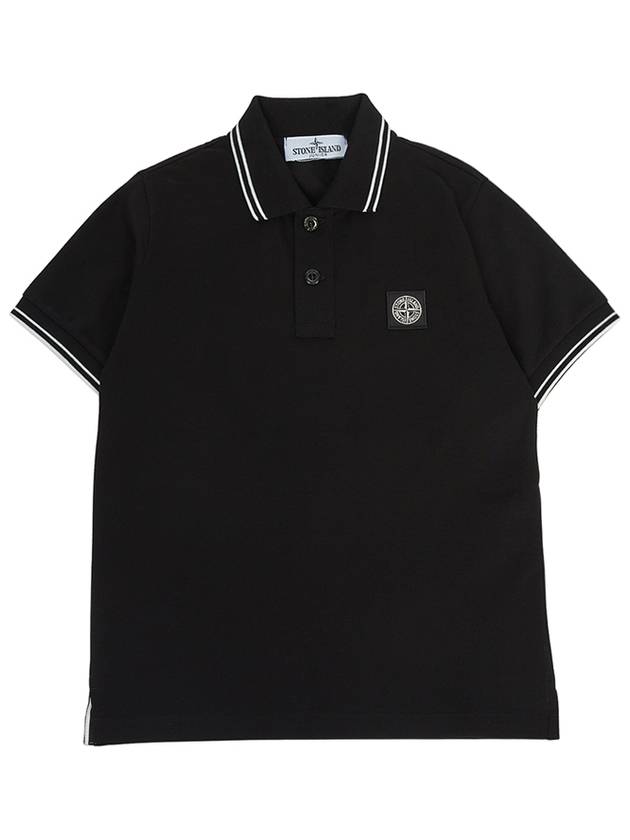 Kids collar short sleeve t shirt 801621348 V0029 8A - STONE ISLAND - BALAAN 1