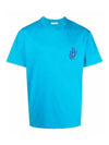 Anchor Patch Cotton Short Sleeve T-Shirt Blue - JW ANDERSON - BALAAN 3