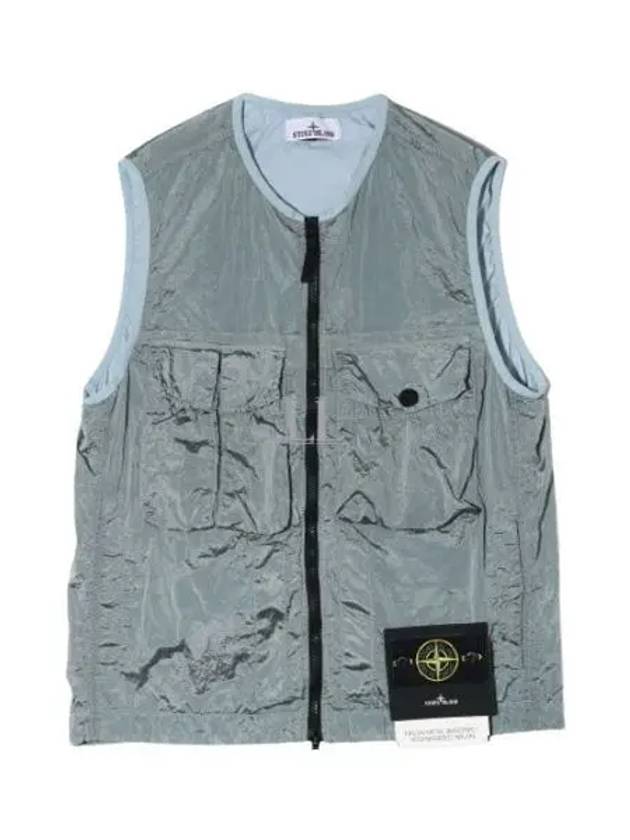 Nylon Metal Badge Vest Grey - STONE ISLAND - BALAAN 2