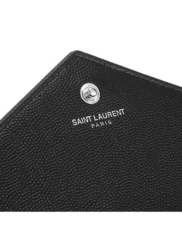 Cassandre Matelasse Chain Cross Bag In Grain de Poudre Embossed Leather Black - SAINT LAURENT - BALAAN 8