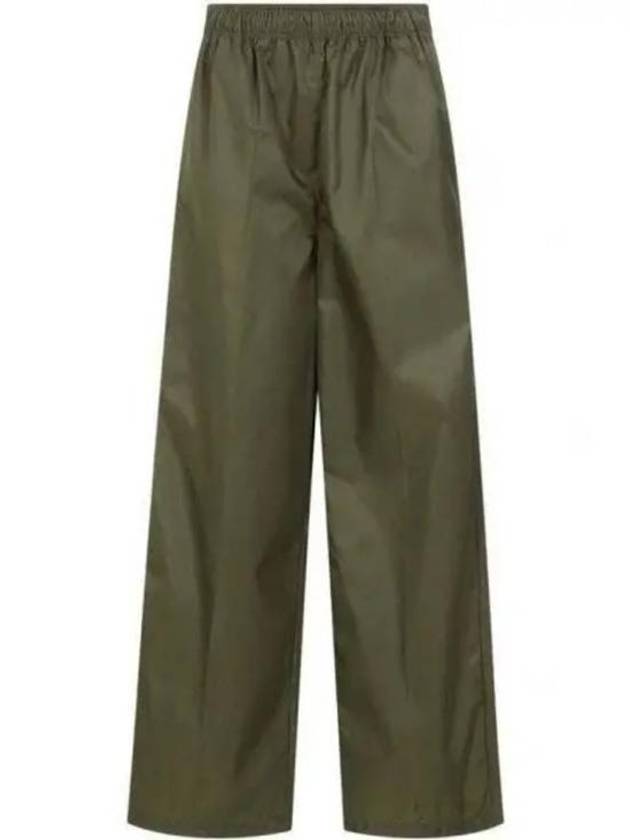 Re-Nylon Trousers Straight Pants Green - PRADA - BALAAN 2