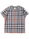 Kids Check V neck T shirt Gray 8069330 - BURBERRY - BALAAN 2