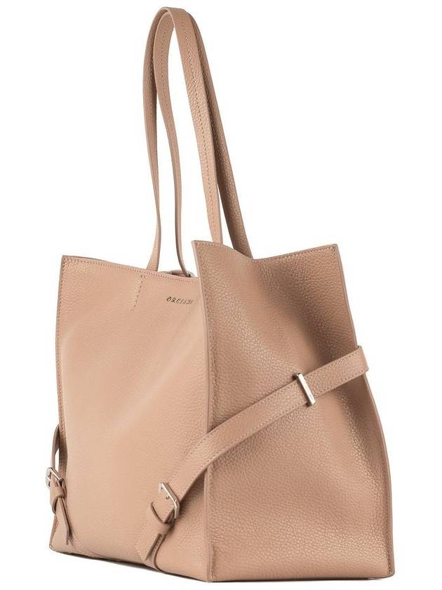 Orciani Le Sac Sense Shopper In Antique Pink Leather - ORCIANI - BALAAN 3