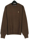 Face Logo Patch Crew Neck Sweatshirt Coffee Brown - ACNE STUDIOS - BALAAN 2