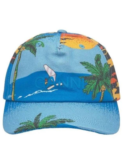 Canvas ball cap multicolor A4389292 - GANNI - BALAAN 2