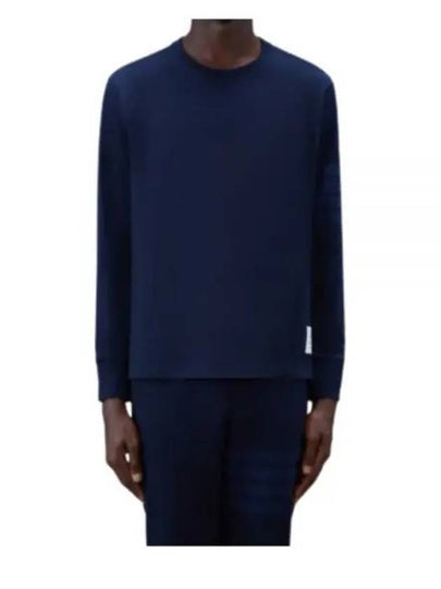 4 Bar Armband Tonal Long Sleeve T-Shirt Navy - THOM BROWNE - BALAAN 2