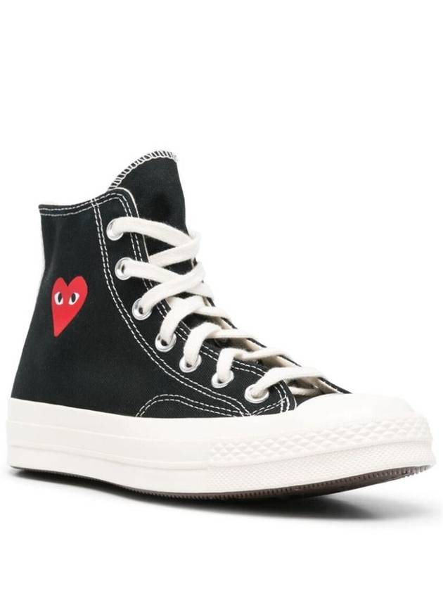 Comme Des Garçons Play X Converse Small Red Heart High-Top Sneakers Shoes - COMME DES GARCONS PLAY - BALAAN 2