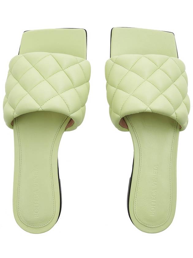 Padded Quilted Slippers Green - BOTTEGA VENETA - BALAAN 7