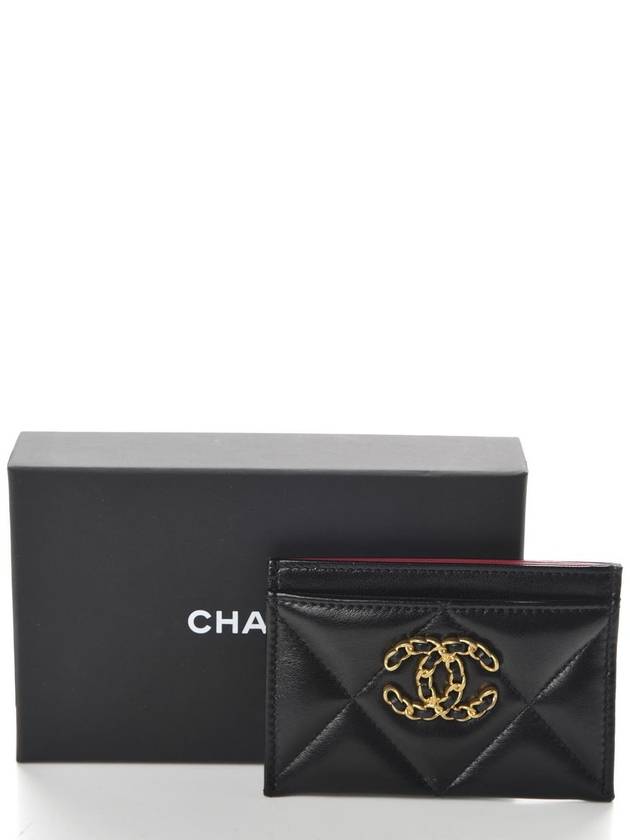 19 Black gold card wallet - CHANEL - BALAAN 4