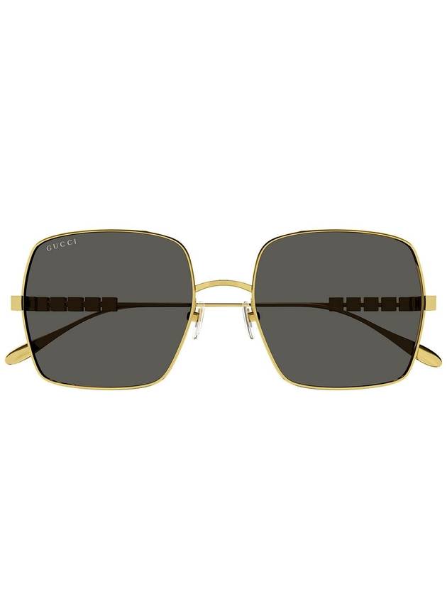 Square Metal Sunglasses Gold - GUCCI - BALAAN 2