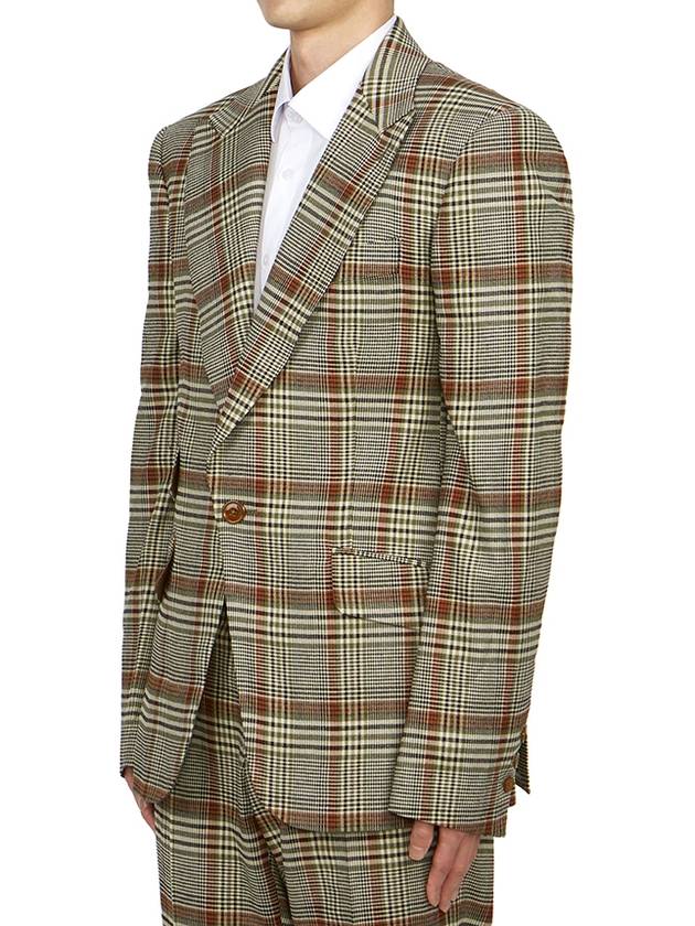 Men's Check Jacket Beige - VIVIENNE WESTWOOD - BALAAN 3