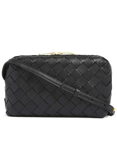 Intrecciato Mini Cross Bag Black - BOTTEGA VENETA - BALAAN 2