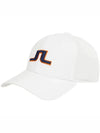 Anga Embroidered Logo Ball Cap White - J.LINDEBERG - BALAAN 3