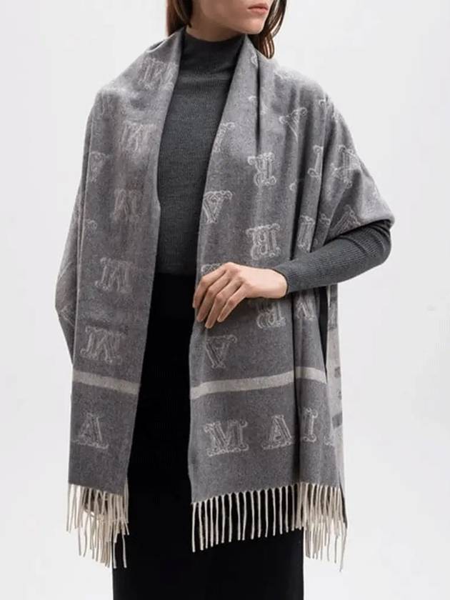 Wsklause Cashmere Scarf Grey - MAX MARA - BALAAN 4