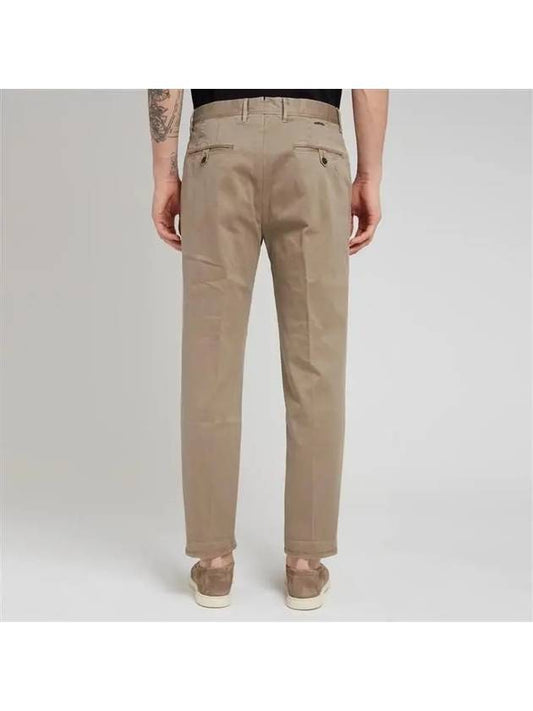 Tapered pants khaki brown - INCOTEX - BALAAN 2