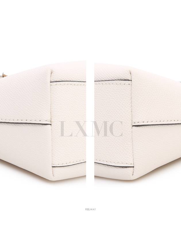 City Mini Tote Bag White Gold Cross C9948 - COACH - BALAAN 9