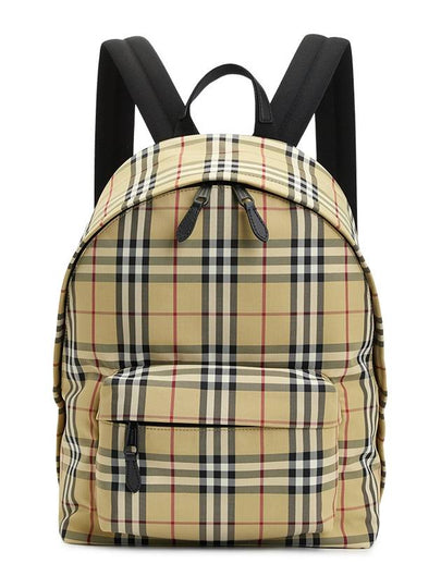 Vintage Check Motif Nylon Backpack Beige - BURBERRY - BALAAN 2