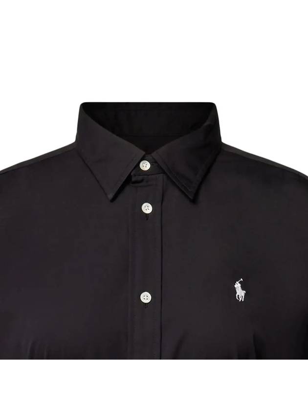 Shirt Belt Short Dress Black - POLO RALPH LAUREN - BALAAN 5