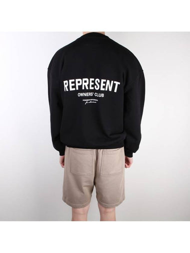 Club Logo Sweatshirt Black M04159 01 - REPRESENT - BALAAN 1