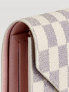 Victorine Damier Azur Canvas Bicycle Wallet Beige Pink - LOUIS VUITTON - BALAAN 6