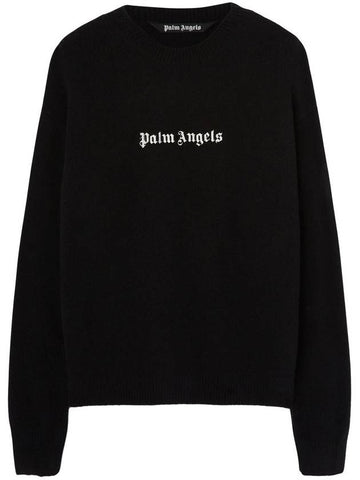 Palm Angels Embroidered Crew-Neck Jumper - PALM ANGELS - BALAAN 1