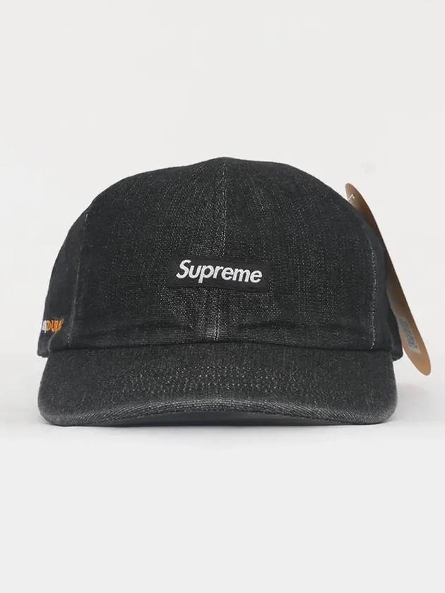 Cordura Denim Small Box 6 Panel Men s Cap SS24H33 BLACK - SUPREME - BALAAN 3