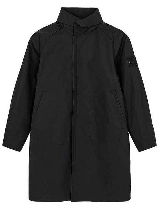 Ghost Piece Mac Supima Zip-up Jacket Black - STONE ISLAND - BALAAN 2