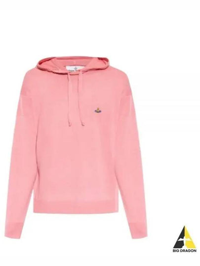 Embroidered Logo Virgin Wool Hoodie Pink - VIVIENNE WESTWOOD - BALAAN 2