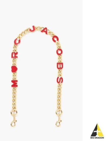 Heart Shoulder Chain Strap True RedGold MBAAS23002REX - MARC JACOBS - BALAAN 1