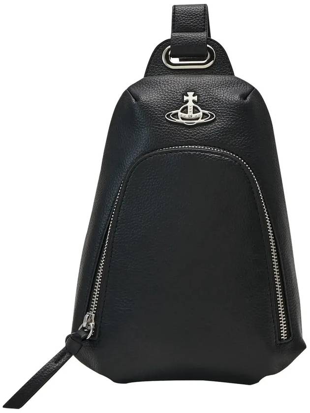 Logo Plaque Zipped Belt Bag Black - VIVIENNE WESTWOOD - BALAAN 3