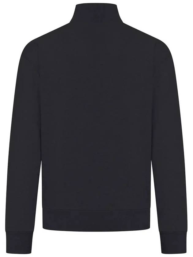 Fox Head Patch Half Zipper Sweatshirt Black - MAISON KITSUNE - BALAAN 4